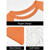 imageImily Bela Kids Girls T Shirts Casual Raglan Short Sleeve Crewneck Color Block Summer Tees 514 YearsOrange
