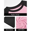 imageImily Bela Kids Girls T Shirts Casual Raglan Short Sleeve Crewneck Color Block Summer Tees 514 YearsPink