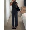 imageImily Bela Womens Short Sleeve Sweater Tops Summer Button Down Casual Ribbed Knit Slim Fit Cropped Cardigan ShirtsBlack