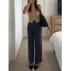 imageImily Bela Womens Short Sleeve Sweater Tops Summer Button Down Casual Ribbed Knit Slim Fit Cropped Cardigan ShirtsKhaki