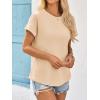 imageImily Bela Womens Short Sleeve T Shirts Summer Crew Neck Dressy Casual Tops Basic Trendy TeesApricot