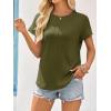 imageImily Bela Womens Short Sleeve T Shirts Summer Crew Neck Dressy Casual Tops Basic Trendy TeesArmy Green