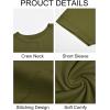 imageImily Bela Womens Short Sleeve T Shirts Summer Crew Neck Dressy Casual Tops Basic Trendy TeesArmy Green