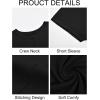 imageImily Bela Womens Short Sleeve T Shirts Summer Crew Neck Dressy Casual Tops Basic Trendy TeesBlack