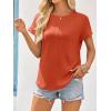imageImily Bela Womens Short Sleeve T Shirts Summer Crew Neck Dressy Casual Tops Basic Trendy TeesBrick Red