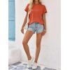 imageImily Bela Womens Short Sleeve T Shirts Summer Crew Neck Dressy Casual Tops Basic Trendy TeesBrick Red