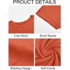 imageImily Bela Womens Short Sleeve T Shirts Summer Crew Neck Dressy Casual Tops Basic Trendy TeesBrick Red