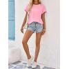 imageImily Bela Womens Short Sleeve T Shirts Summer Crew Neck Dressy Casual Tops Basic Trendy TeesPink