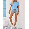 imageImily Bela Womens Short Sleeve T Shirts Summer Crew Neck Dressy Casual Tops Basic Trendy TeesSky Blue