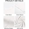 imageImily Bela Womens Short Sleeve T Shirts Summer Crew Neck Dressy Casual Tops Basic Trendy TeesWhite