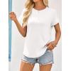 imageImily Bela Womens Short Sleeve T Shirts Summer Crew Neck Dressy Casual Tops Basic Trendy TeesWhite