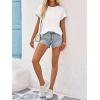 imageImily Bela Womens Short Sleeve T Shirts Summer Crew Neck Dressy Casual Tops Basic Trendy TeesWhite
