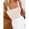 imageImily Bela Womens Square Neck Tank Tops Casual Sleeveless Slim Fit Going Out Y2K Summer Cropped ShirtsBeige