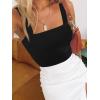 imageImily Bela Womens Square Neck Tank Tops Casual Sleeveless Slim Fit Going Out Y2K Summer Cropped ShirtsBlack