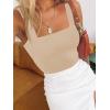 imageImily Bela Womens Square Neck Tank Tops Casual Sleeveless Slim Fit Going Out Y2K Summer Cropped ShirtsKhaki