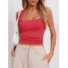 imageImily Bela Womens Square Neck Tank Tops Casual Sleeveless Slim Fit Going Out Y2K Summer Cropped ShirtsRed