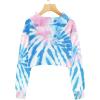 imageImily Bela Kids Crop Tops Girls Hoodies Cute Plaid Long Sleeve Fashion SweatshirtsTie Dye5