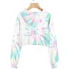imageImily Bela Kids Crop Tops Girls Hoodies Cute Plaid Long Sleeve Fashion SweatshirtsTie Dye7