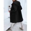 imageImily Bela Womens Long Quilted Jackets Zip Up Hooded Drawstring Waist Coats with PocketsBlack