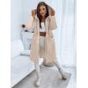 imageImily Bela Womens Long Quilted Jackets Zip Up Hooded Drawstring Waist Coats with PocketsKhaki