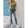 imageImily Bela Womens Loose Fit Casual Flowy Tank Tops Crewneck Trendy Sleeveless Side Split Summer Tops Clothes Outfits 2025Army Green