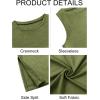 imageImily Bela Womens Loose Fit Casual Flowy Tank Tops Crewneck Trendy Sleeveless Side Split Summer Tops Clothes Outfits 2025Army Green