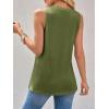 imageImily Bela Womens Loose Fit Casual Flowy Tank Tops Crewneck Trendy Sleeveless Side Split Summer Tops Clothes Outfits 2025Army Green