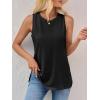 imageImily Bela Womens Loose Fit Casual Flowy Tank Tops Crewneck Trendy Sleeveless Side Split Summer Tops Clothes Outfits 2025Black