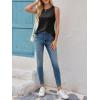imageImily Bela Womens Loose Fit Casual Flowy Tank Tops Crewneck Trendy Sleeveless Side Split Summer Tops Clothes Outfits 2025Black