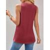 imageImily Bela Womens Loose Fit Casual Flowy Tank Tops Crewneck Trendy Sleeveless Side Split Summer Tops Clothes Outfits 2025Burgundy