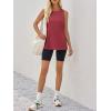 imageImily Bela Womens Loose Fit Casual Flowy Tank Tops Crewneck Trendy Sleeveless Side Split Summer Tops Clothes Outfits 2025Burgundy