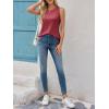 imageImily Bela Womens Loose Fit Casual Flowy Tank Tops Crewneck Trendy Sleeveless Side Split Summer Tops Clothes Outfits 2025Burgundy