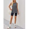 imageImily Bela Womens Loose Fit Casual Flowy Tank Tops Crewneck Trendy Sleeveless Side Split Summer Tops Clothes Outfits 2025Grey
