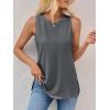 imageImily Bela Womens Loose Fit Casual Flowy Tank Tops Crewneck Trendy Sleeveless Side Split Summer Tops Clothes Outfits 2025Grey