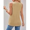 imageImily Bela Womens Loose Fit Casual Flowy Tank Tops Crewneck Trendy Sleeveless Side Split Summer Tops Clothes Outfits 2025Khaki