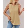 imageImily Bela Womens Loose Fit Casual Flowy Tank Tops Crewneck Trendy Sleeveless Side Split Summer Tops Clothes Outfits 2025Khaki