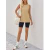 imageImily Bela Womens Loose Fit Casual Flowy Tank Tops Crewneck Trendy Sleeveless Side Split Summer Tops Clothes Outfits 2025Khaki