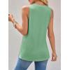 imageImily Bela Womens Loose Fit Casual Flowy Tank Tops Crewneck Trendy Sleeveless Side Split Summer Tops Clothes Outfits 2025Light Green