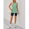 imageImily Bela Womens Loose Fit Casual Flowy Tank Tops Crewneck Trendy Sleeveless Side Split Summer Tops Clothes Outfits 2025Light Green