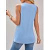 imageImily Bela Womens Loose Fit Casual Flowy Tank Tops Crewneck Trendy Sleeveless Side Split Summer Tops Clothes Outfits 2025Sky Blue