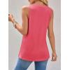 imageImily Bela Womens Loose Fit Casual Flowy Tank Tops Crewneck Trendy Sleeveless Side Split Summer Tops Clothes Outfits 2025Watermelon Red
