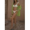 imageImily Bela Womens Summer 2 Piece Swimsuit Cover up Crochet Knit Cardigan Tops Long Pants Set Bathing Suit Beach OutfitOlive