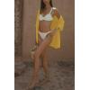 imageImily Bela Womens Summer 2 Piece Swimsuit Cover up Crochet Knit Cardigan Tops Long Pants Set Bathing Suit Beach OutfitYellow