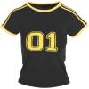 imageImily Bela Womens Summer Crop Tops Y2k Baby Tees Cute Letter Print Short Sleeve Vintage T ShirtBlack