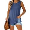 imageImily Bela Womens Loose Fit Casual Flowy Tank Tops Crewneck Trendy Sleeveless Side Split Summer Tops Clothes Outfits 2025Navy