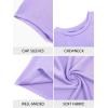 imageImily Bela Girls Short Cap Sleeve T Shirts Kids Crew Neck Casual Loose Summer Tops 514 YearsLight Purple