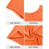 imageImily Bela Girls Short Cap Sleeve T Shirts Kids Crew Neck Casual Loose Summer Tops 514 YearsOrange