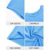 imageImily Bela Girls Short Cap Sleeve T Shirts Kids Crew Neck Casual Loose Summer Tops 514 YearsSky Blue