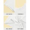 imageImily Bela Girls Short Cap Sleeve T Shirts Kids Crew Neck Casual Loose Summer Tops 514 YearsWhite