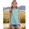 imageImily Bela Girls Summer T Shirts Casual Cap Sleeve Crewneck Raglan Tops with PocketLight Green